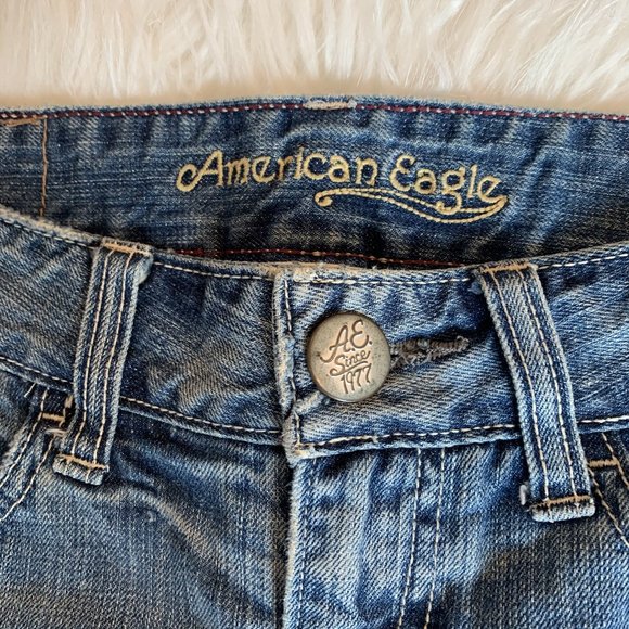 American Eagle Denim Distressed Skirt - Picture 2 of 3